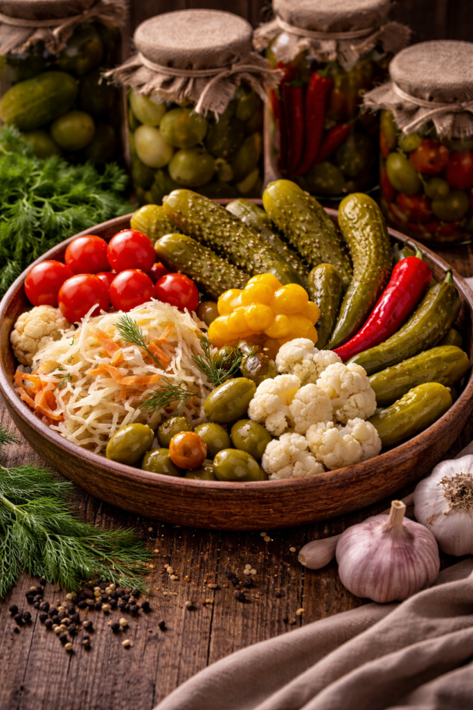 Probioticele din Cămară: Mecanismele Biologice prin care Murăturile ne Transformă Sănătatea